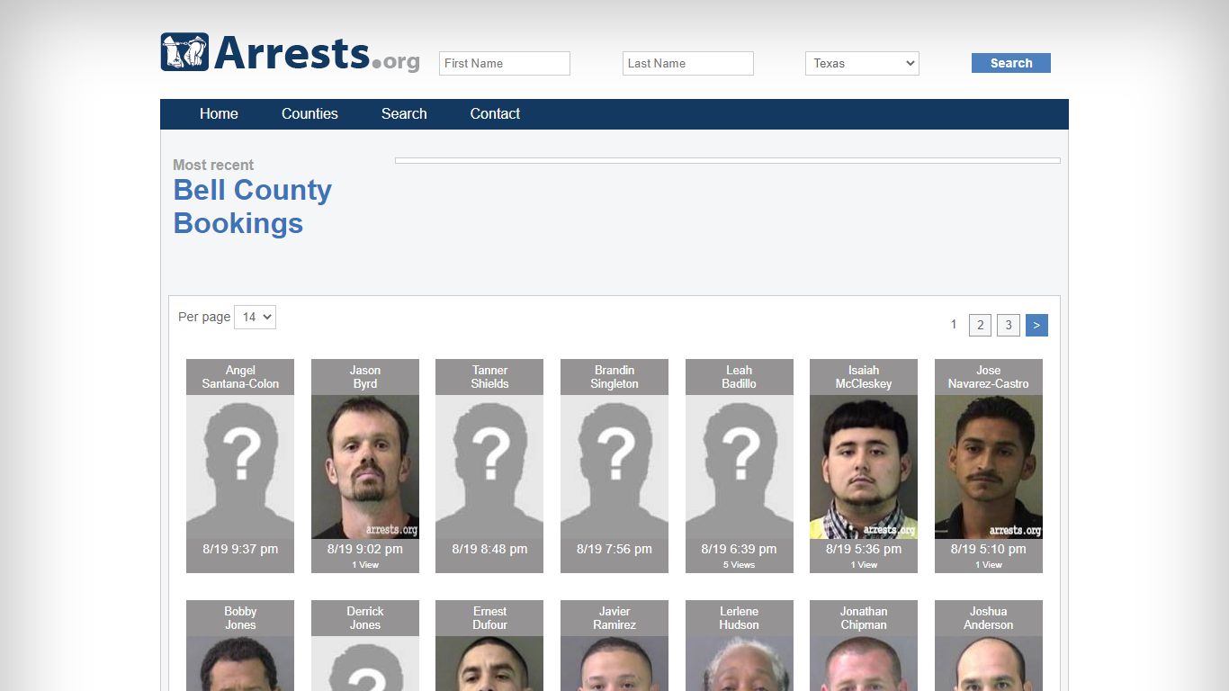 Bell County Arrests and Inmate Search